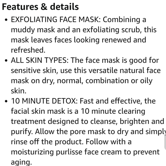 ☆purlisse Blue Lotus Seed Mud Mask & Exfoliant - Picture 3 of 7